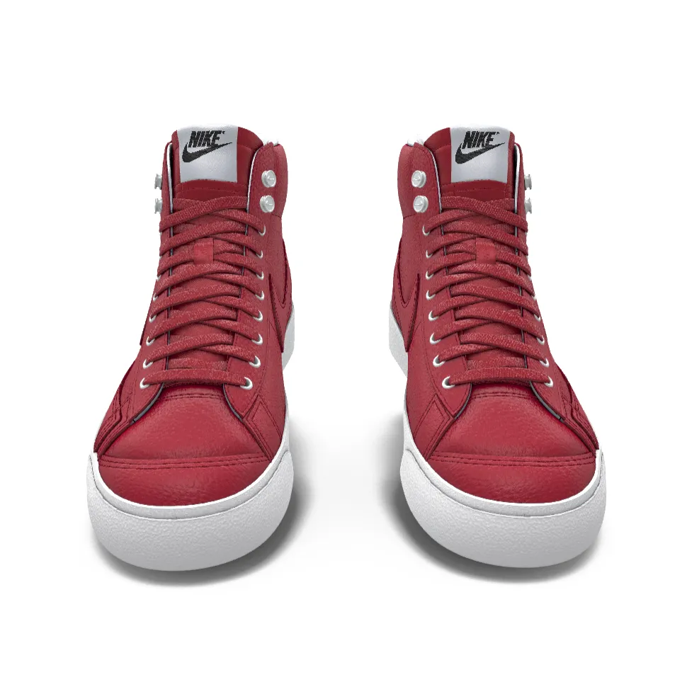 $195 NIB NEW Mens NIKE Blazer Mid 77 Custom Varsity Red Premium Leather Shoes