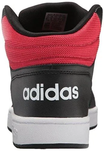 adidas Men's VS Hoops Mid 2.0, Core Black/White/Scarlet, 10.5 M US