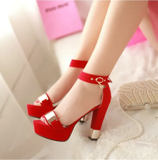 Back Strap High Heel Sandals