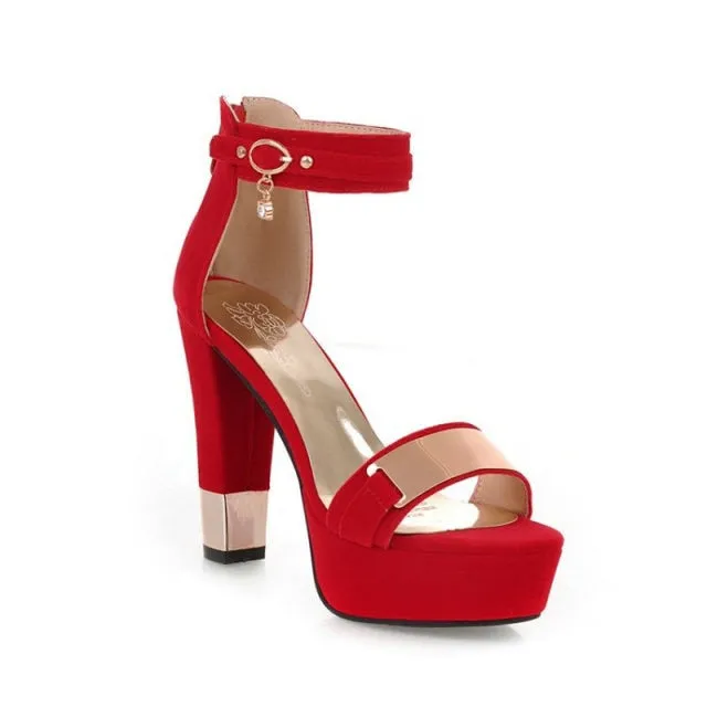 Back Strap High Heel Sandals