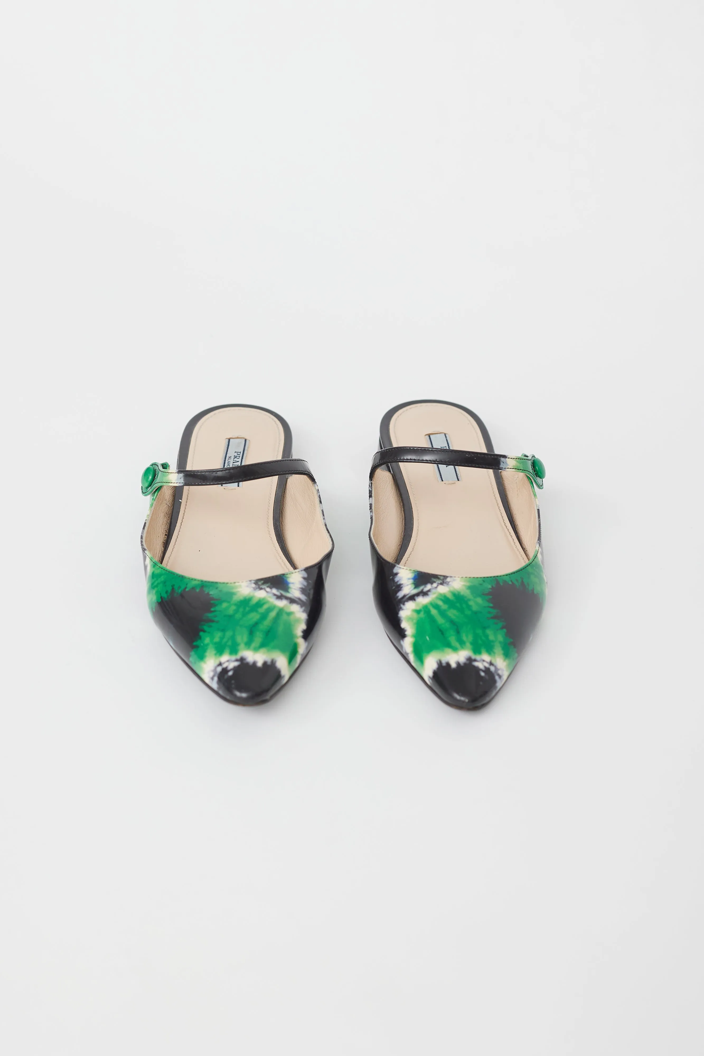 Black & Green Tie Dye Mule