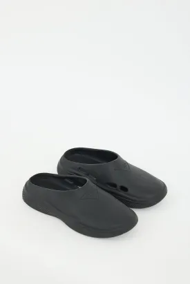 Black Foam Rubber Logo Mule