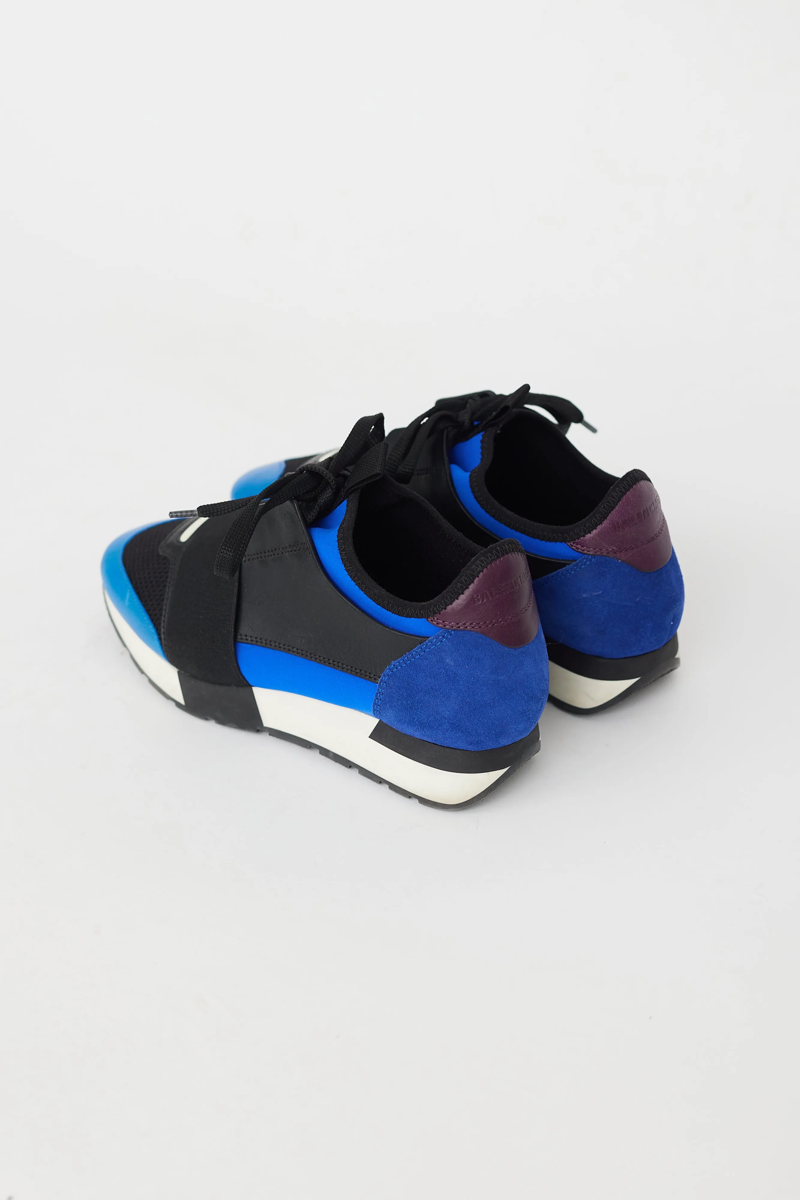 Blue & Multi Race Runner Sneaker