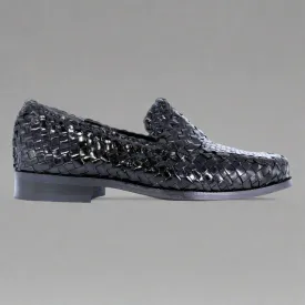Ferradini Formal Weave Slip-on in Black