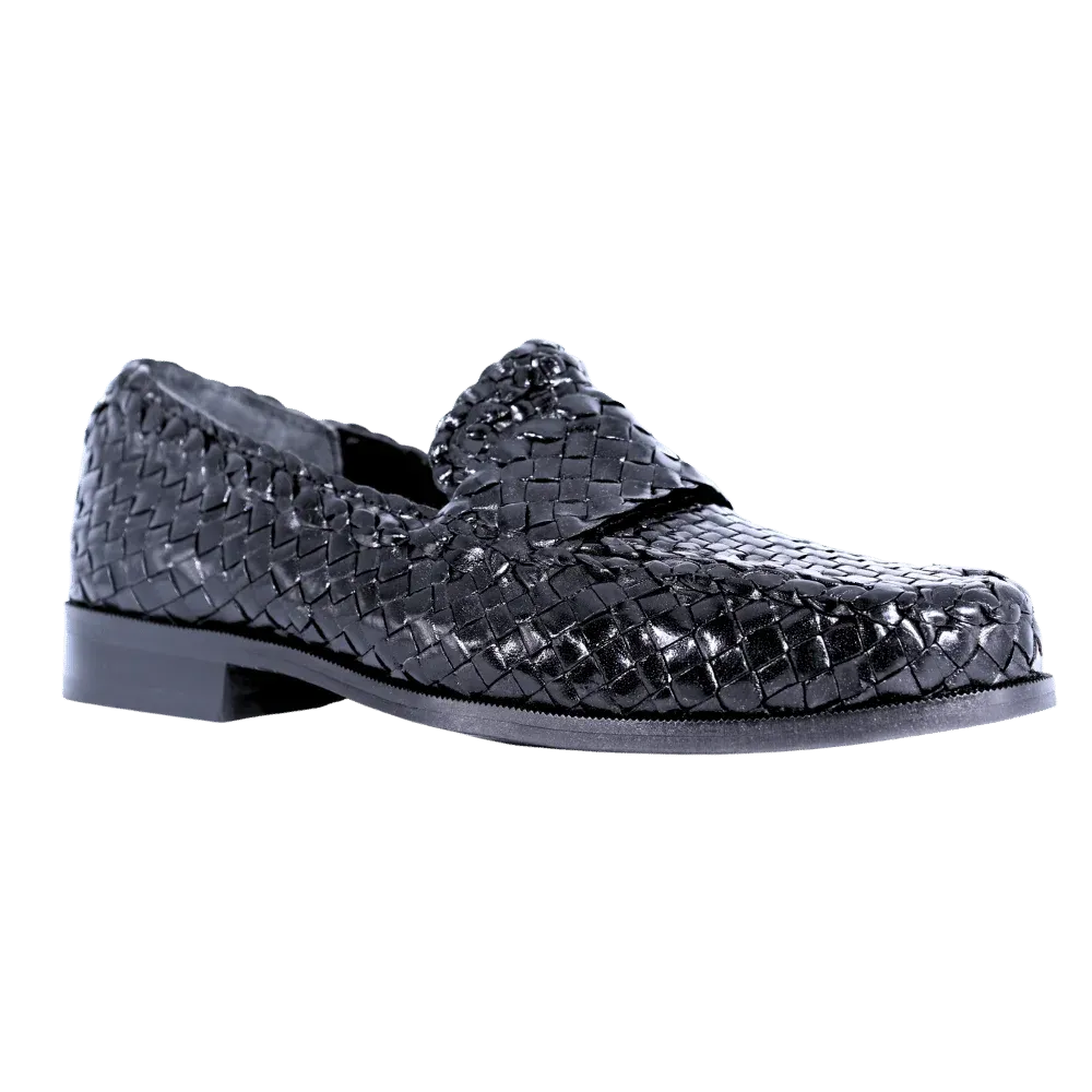 Ferradini Formal Weave Slip-on in Black