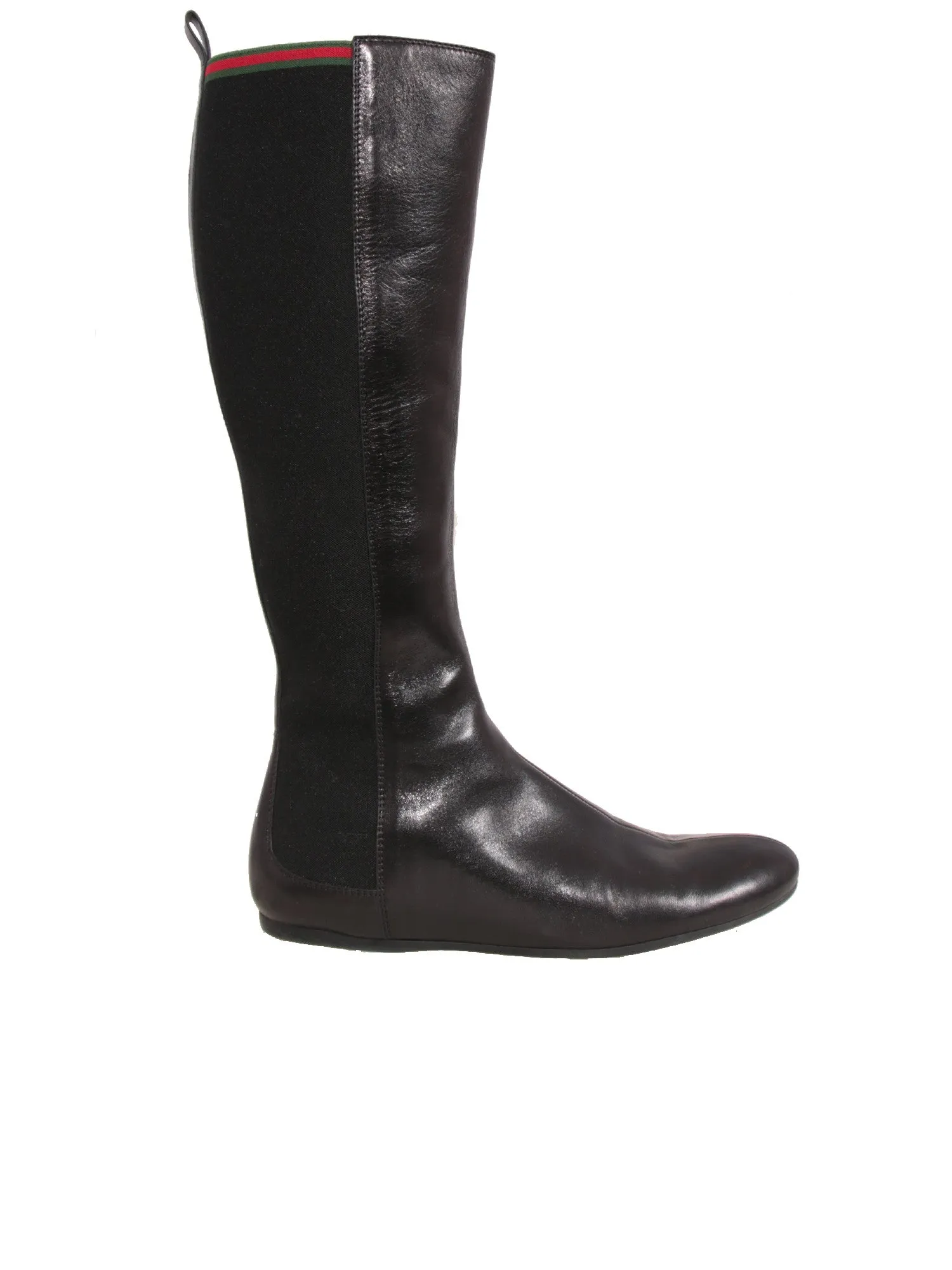 Flat Leather Boots