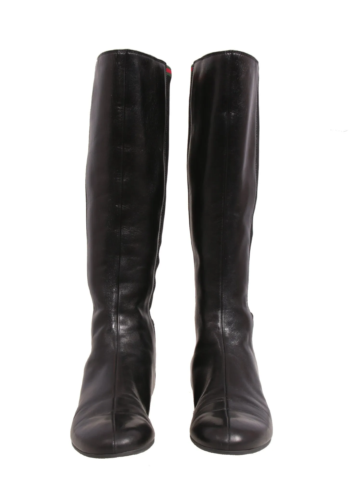 Flat Leather Boots