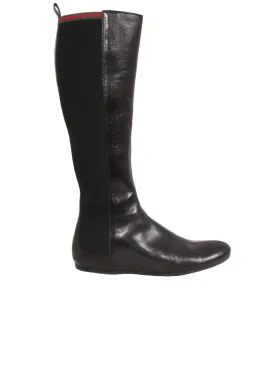 Flat Leather Boots