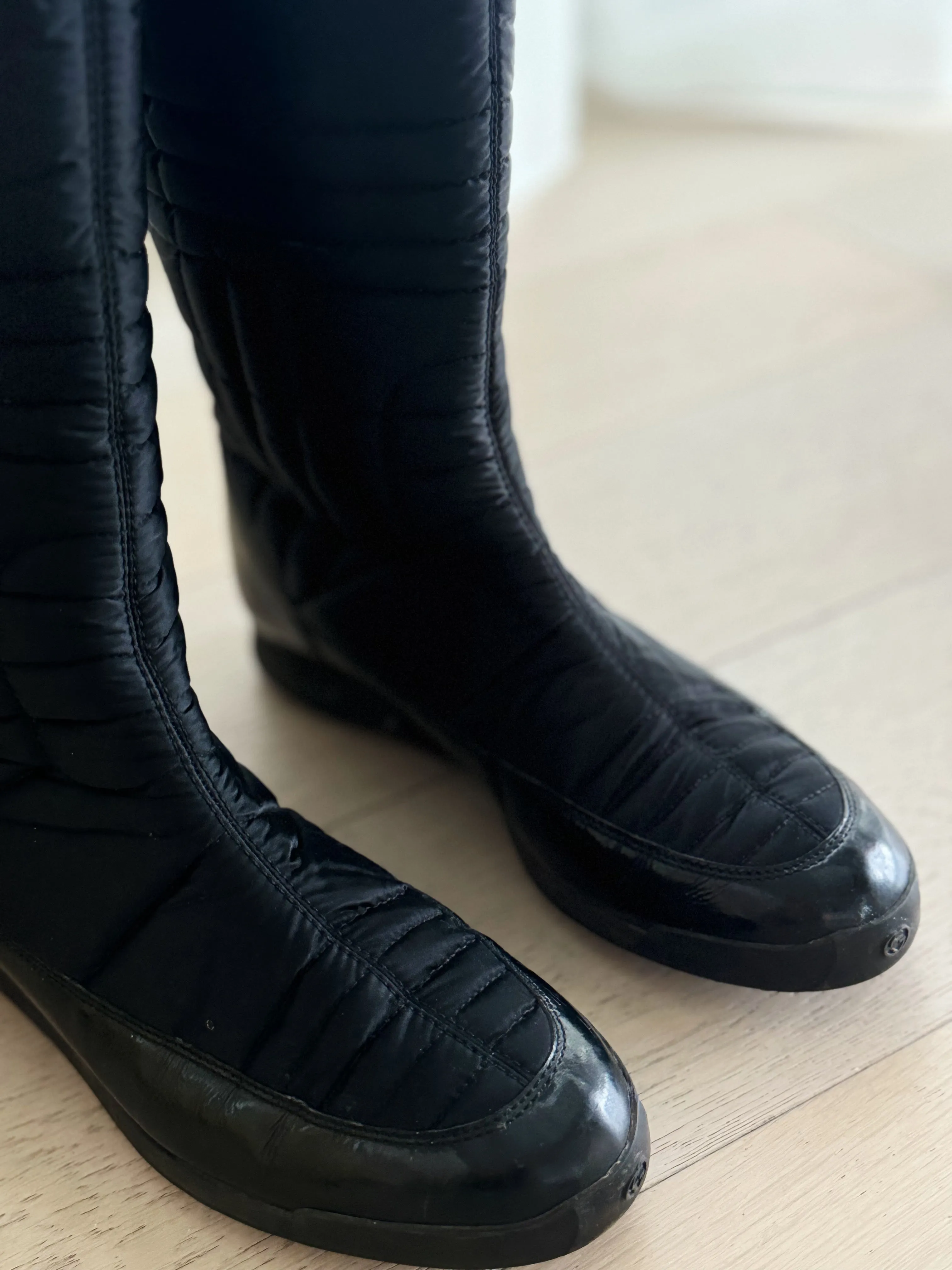 Fur Trim Flat Boots