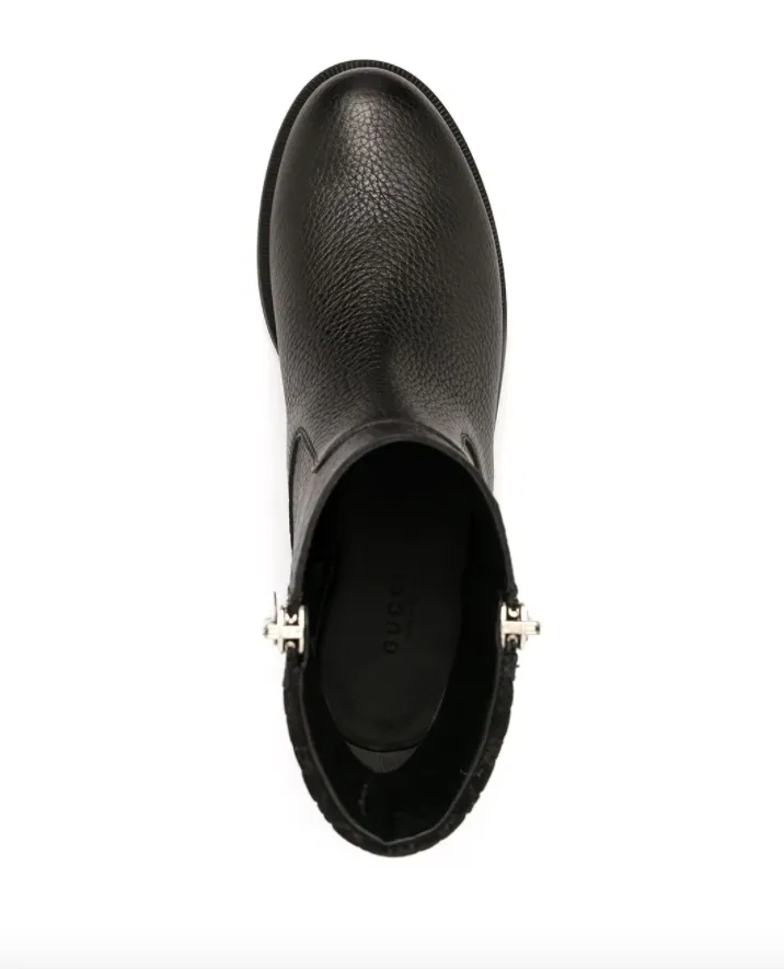 Gucci leather ankle boots