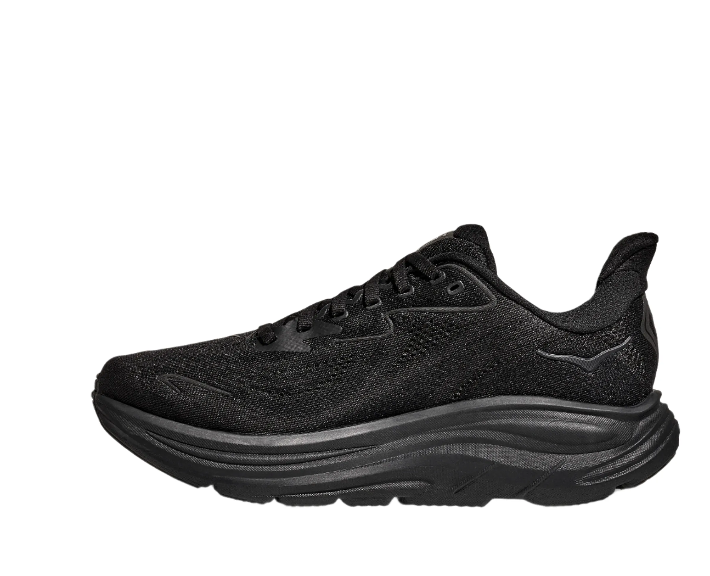 HOKA Men's Clifton 10 Cushioned Running Shoe - Black/Black