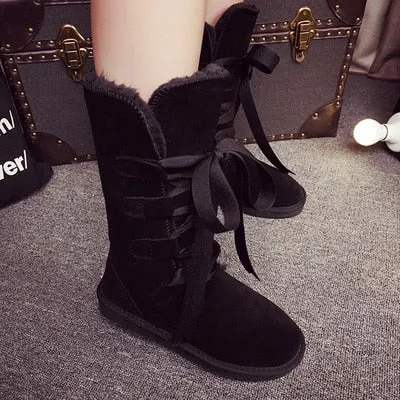 Knee High Lace Up  Inspired Boots