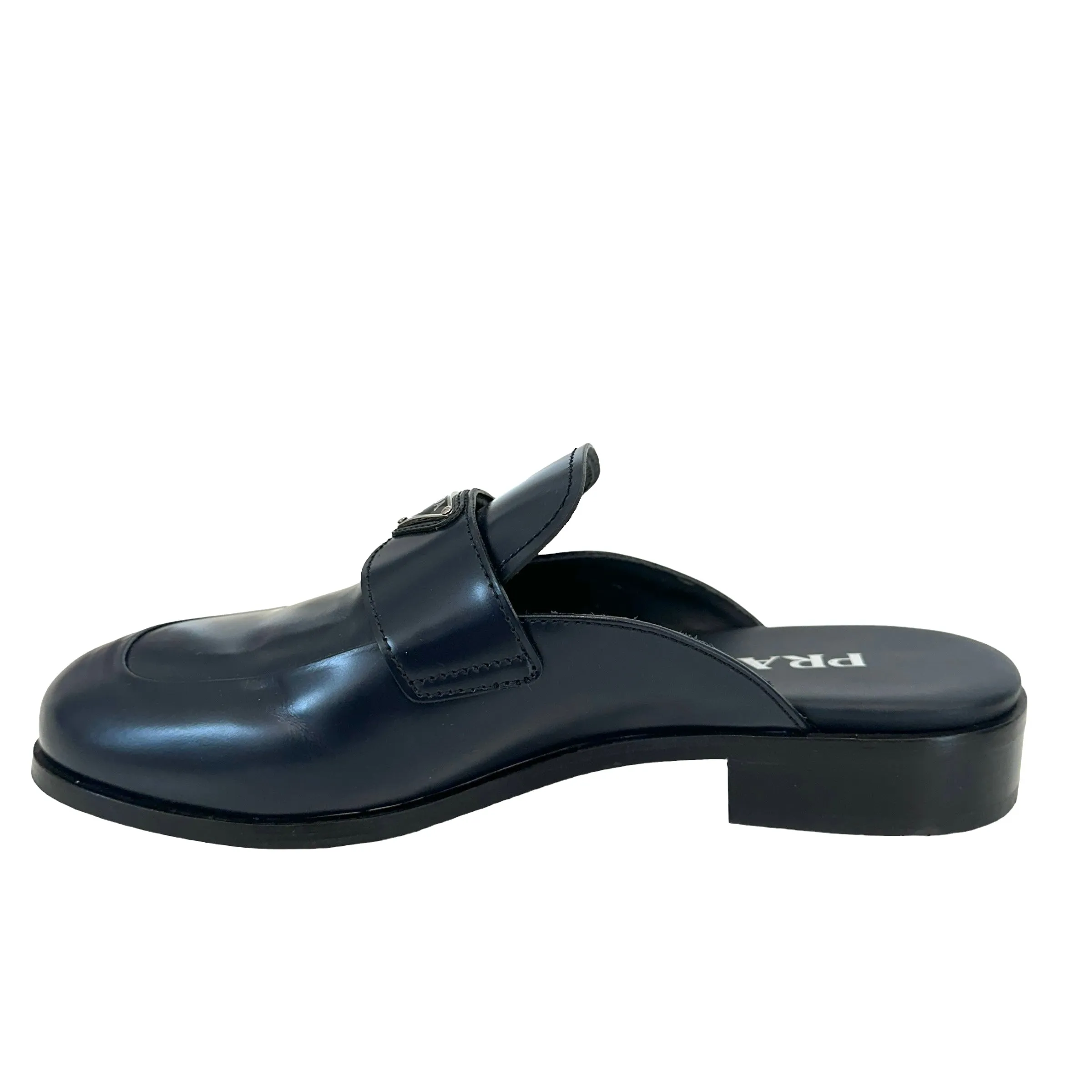 Navy Logo Mules - 8