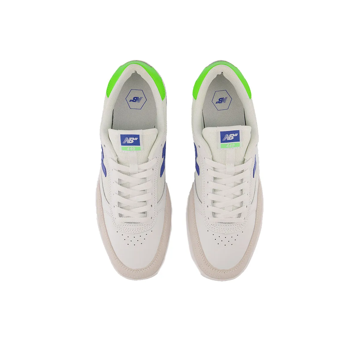 New Balance 440 - White/Blue/Neon