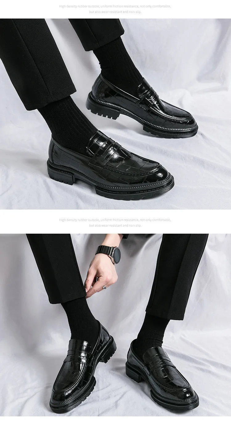 Plus Size Men's Slip-on Platform Slip-on Loafers