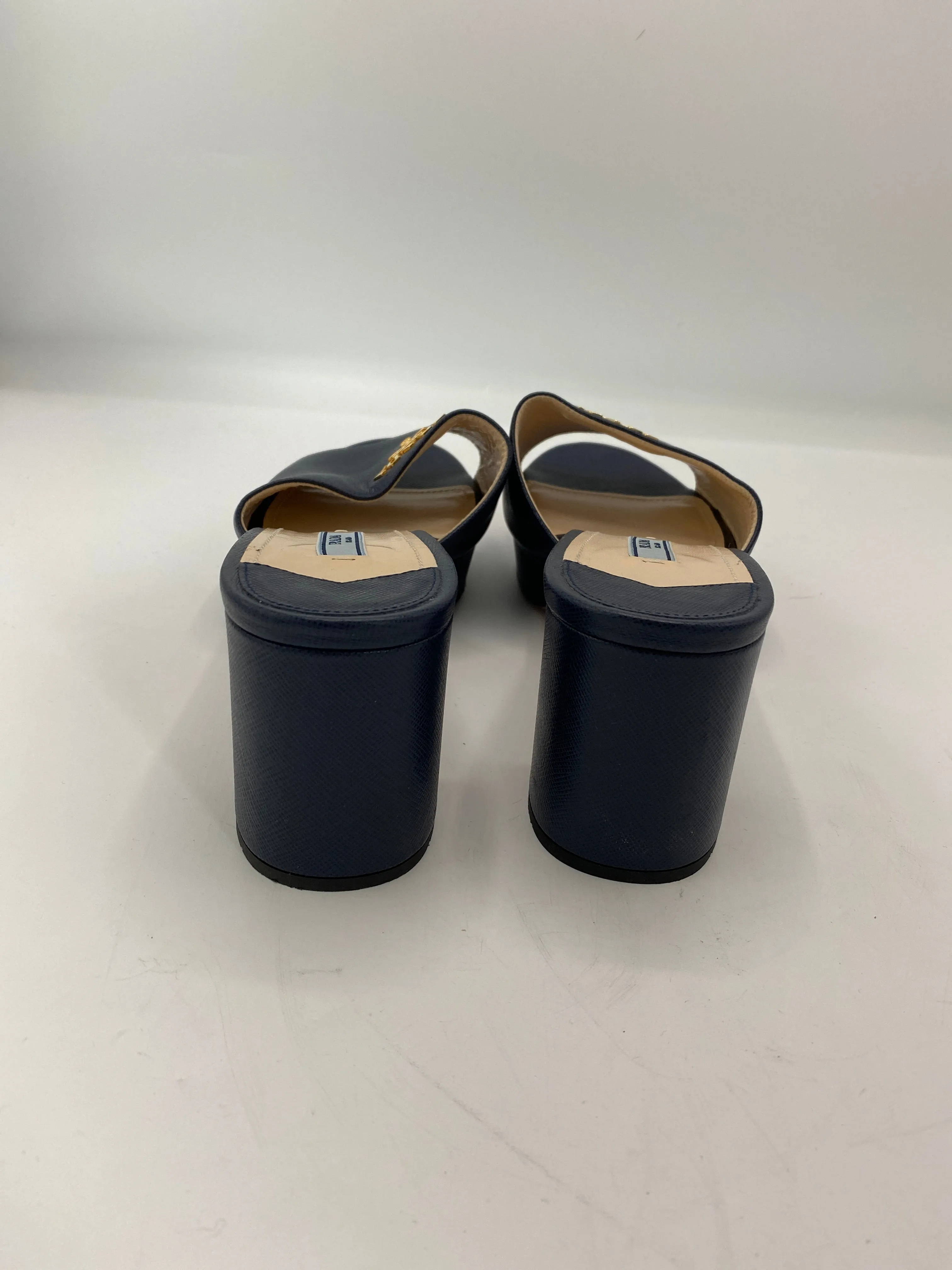 Prada logo mules