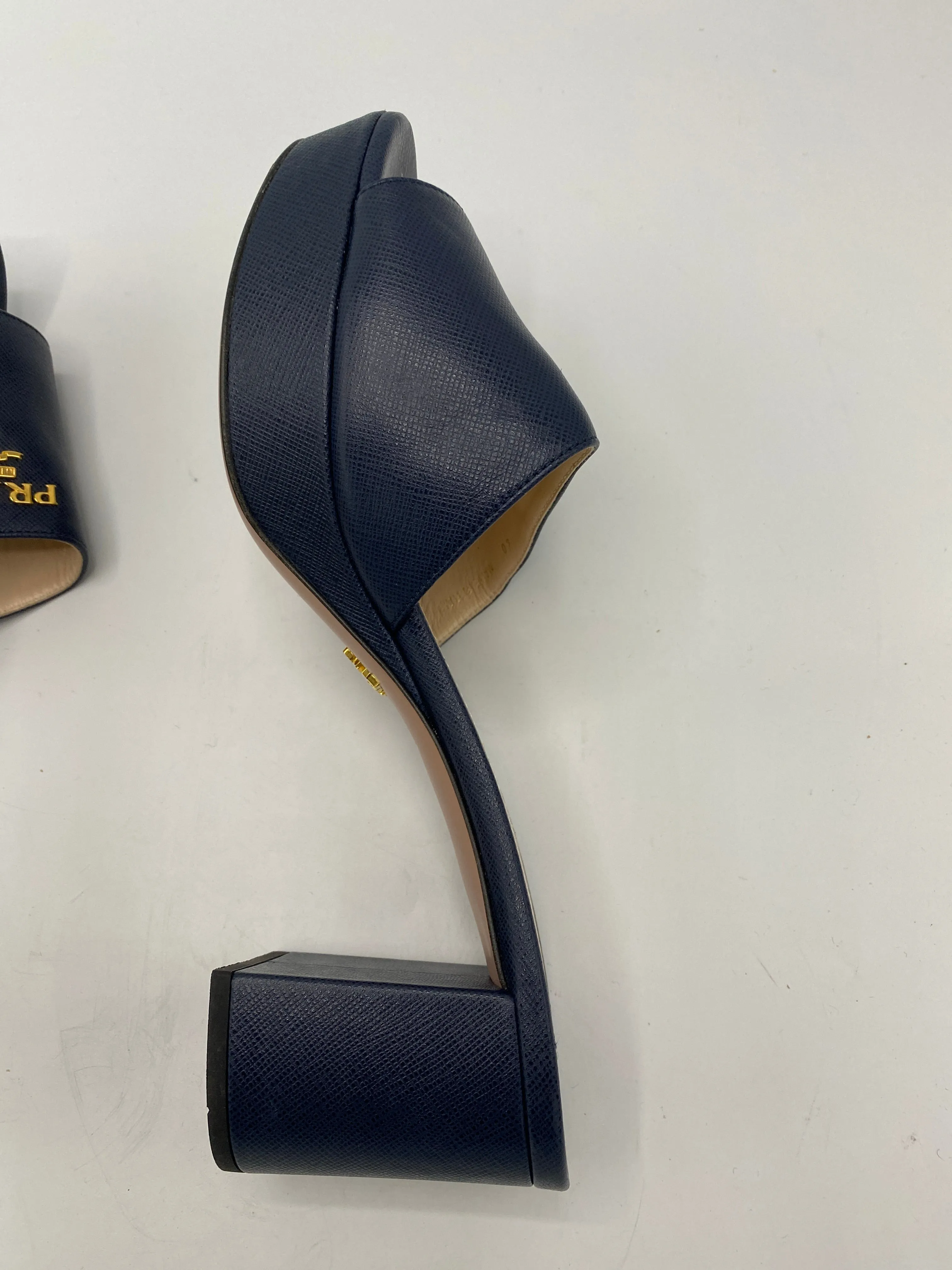 Prada logo mules