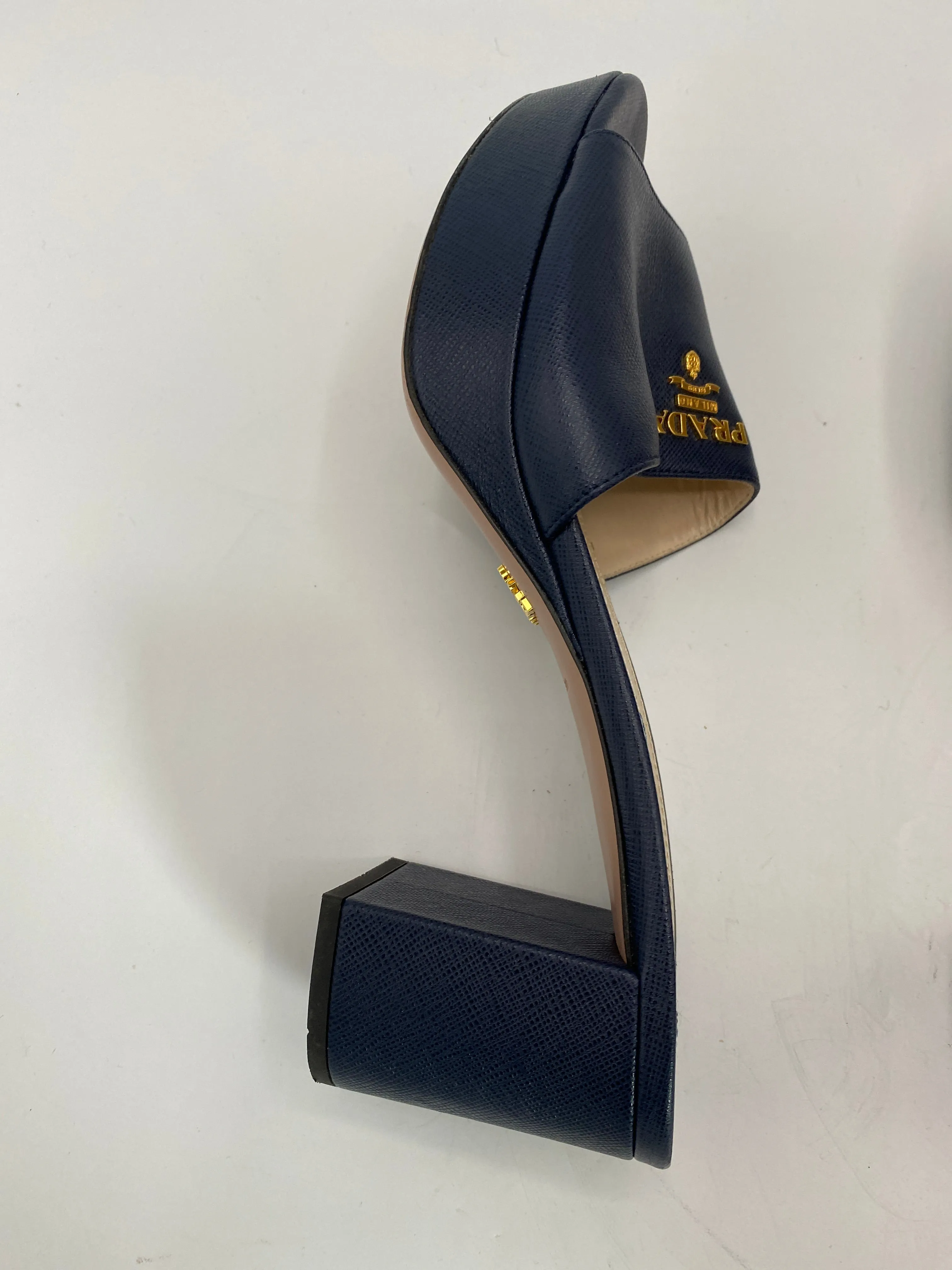 Prada logo mules
