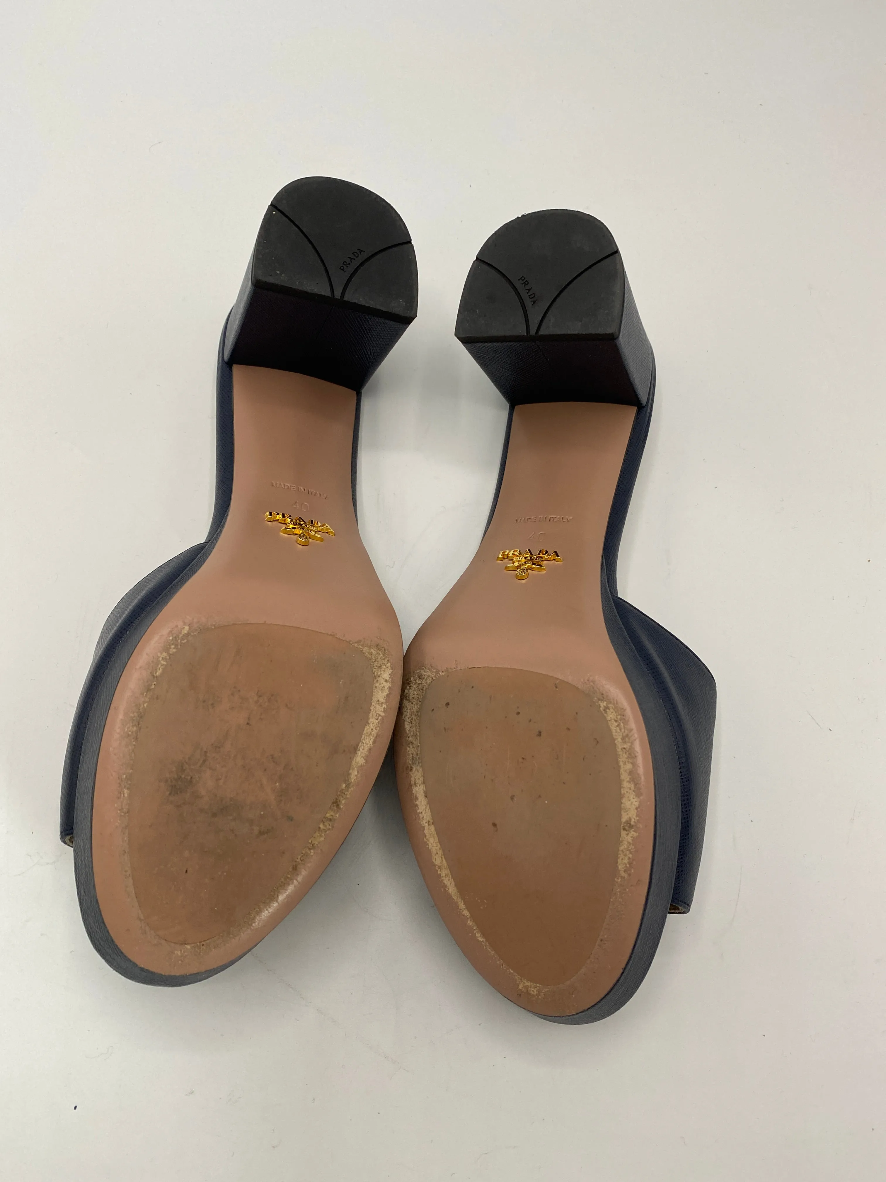 Prada logo mules