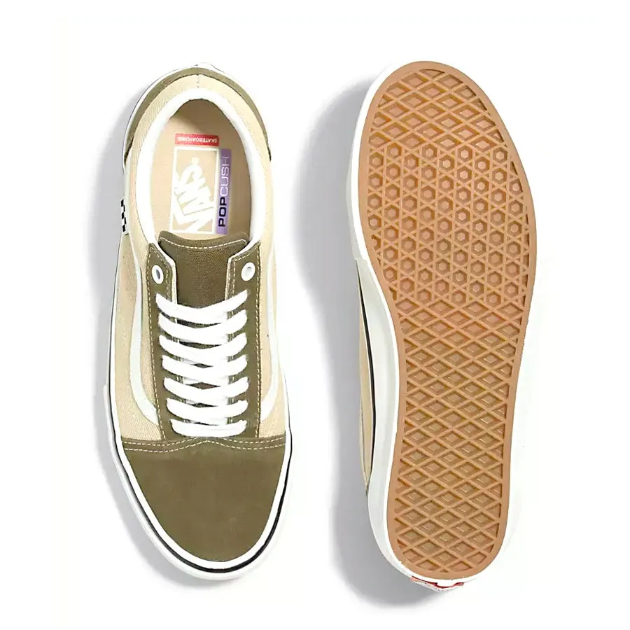 Skate Old Skool (Dark Olive/White)
