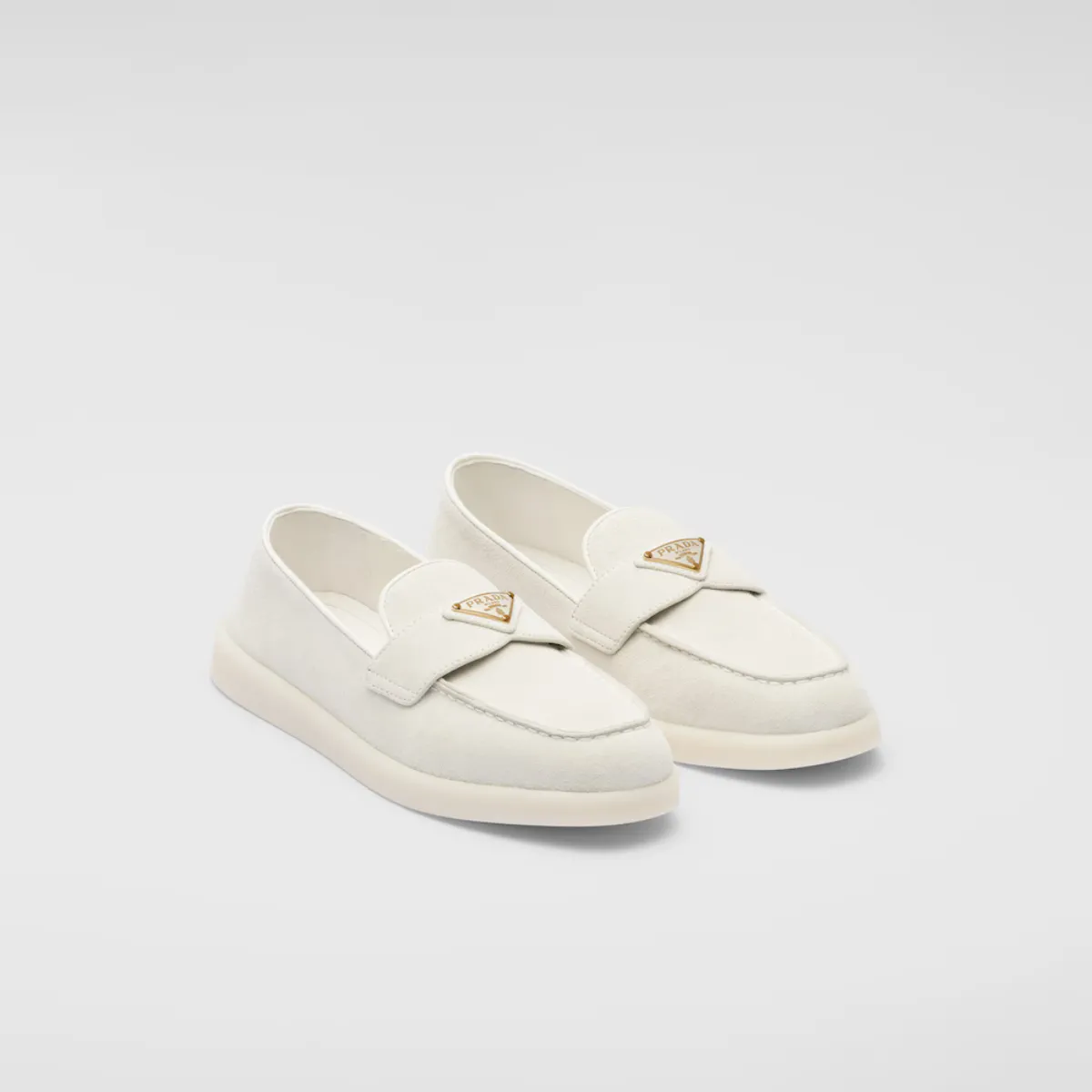 Suede leather loafers