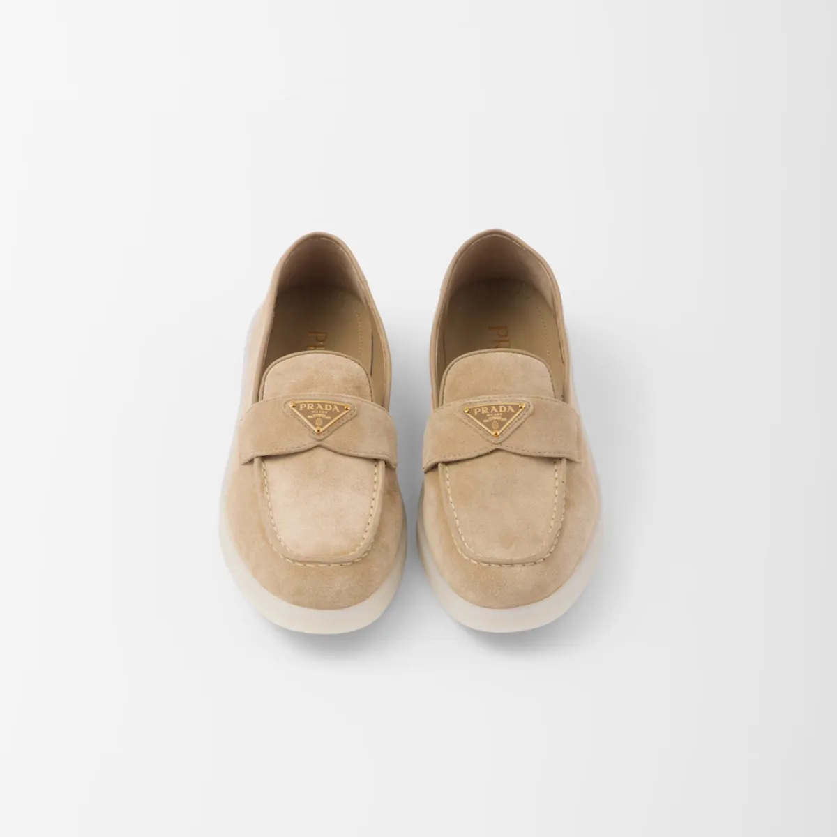 Suede leather loafers