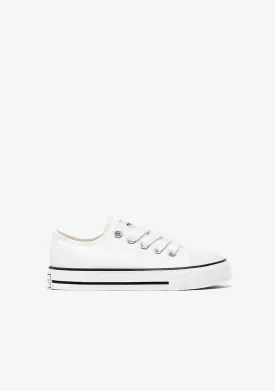 White Classic Canvas Sneakers